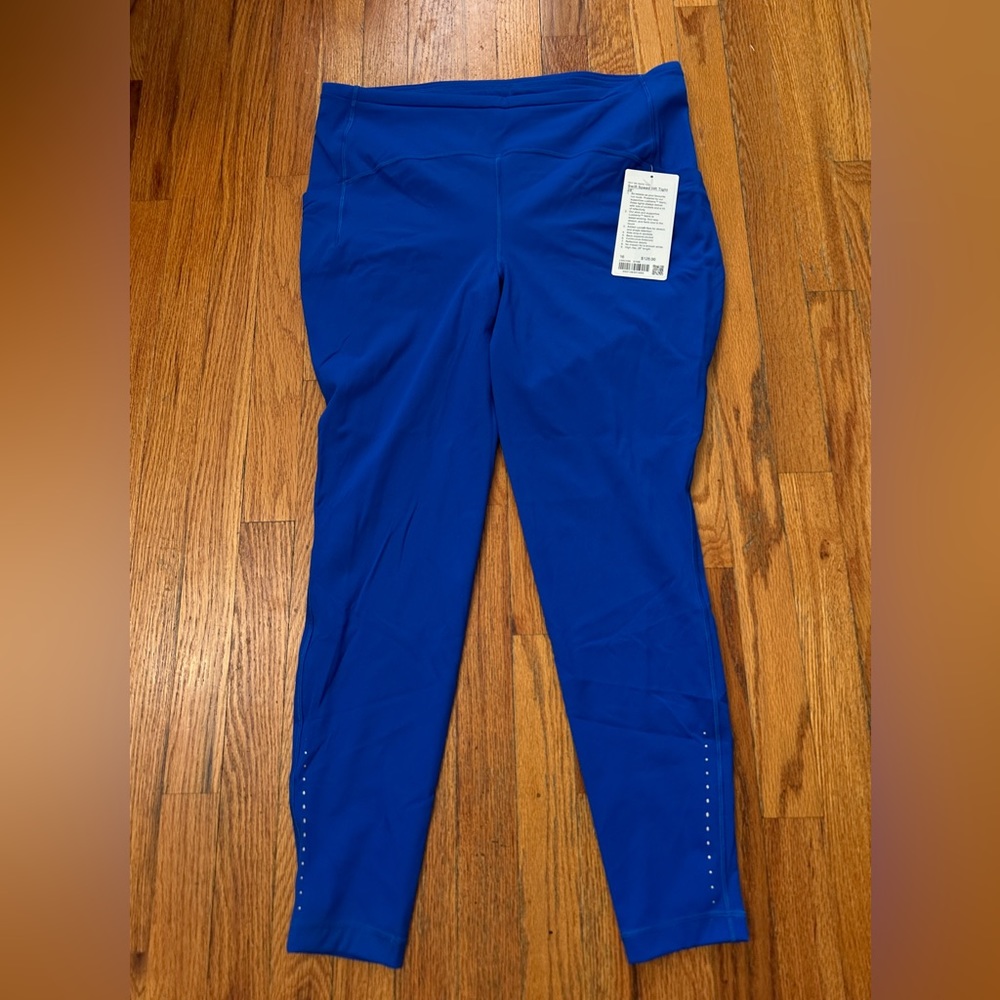 NWT lululemon Swift Speed tight with pockets 28” inseam size 16 in Symphony Blue